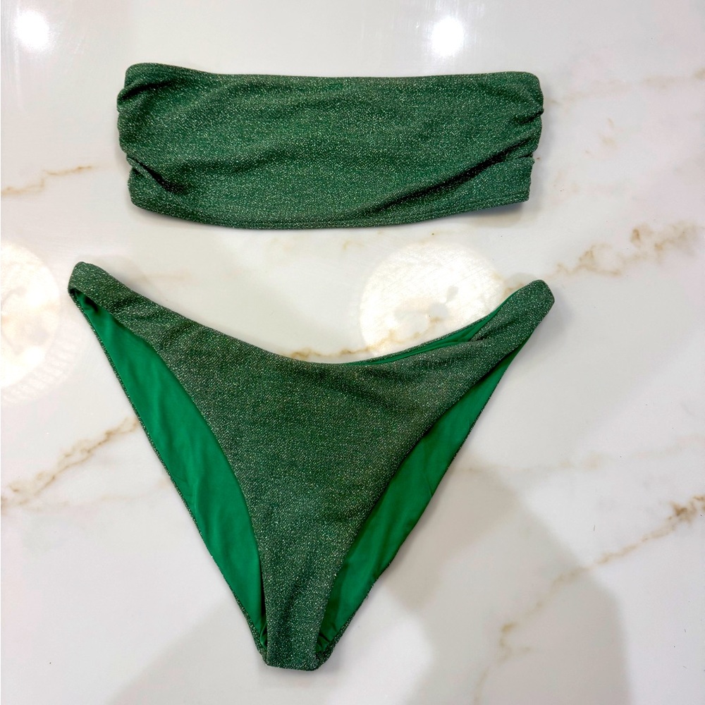 Beach Riot Kelsey Top & Bottom Emrald